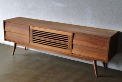 midcenturymodernfreak:  Long Television Console