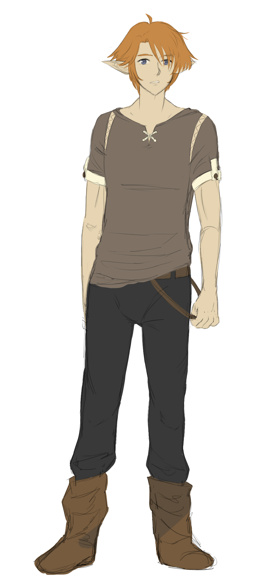 A poor attempt at drawing Azarashi in his casual clothing. I have such a stud boyfriend,