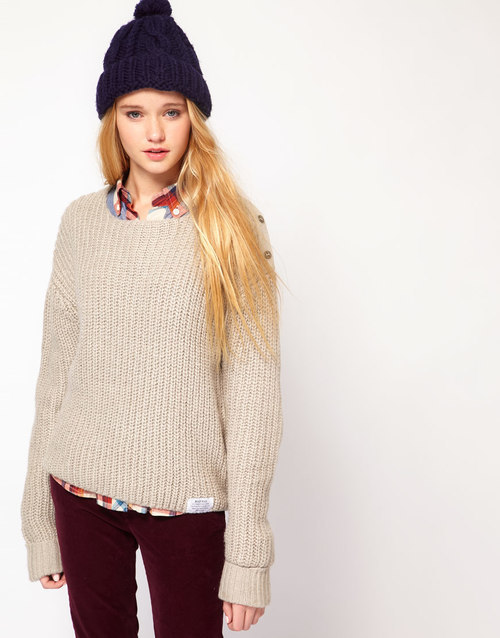 teenagerlife-style:  Bellfield | Bellfield - Pull côtelé avec renforts de coudes