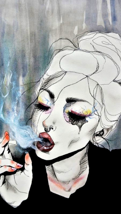 Porn photo lockzinhas:  art by harumi hironaka