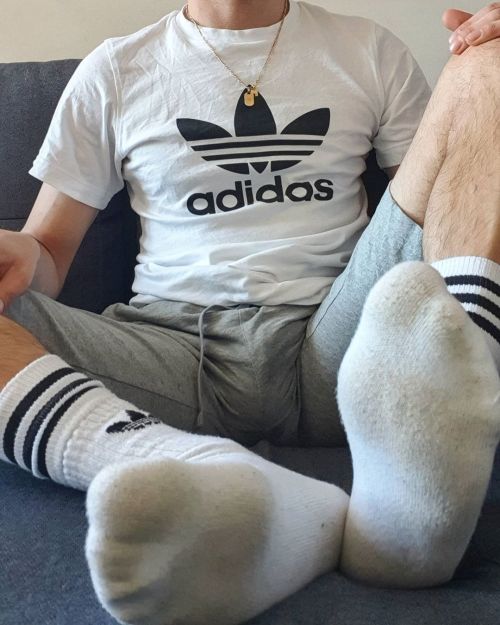 Stay home&hellip; with me #gaysocks #adidassocks #gayfetish #whitesocks #mensocks #socks #gaypoland 