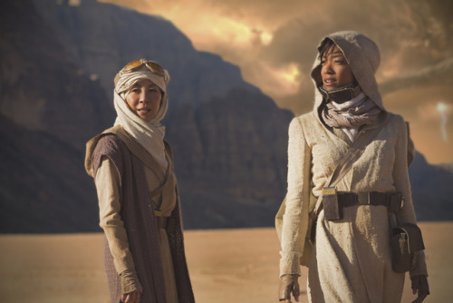 entertainmentweekly: The first photo of Sonequa Martin-Green and Michelle Yeoh in Star Trek: Discove