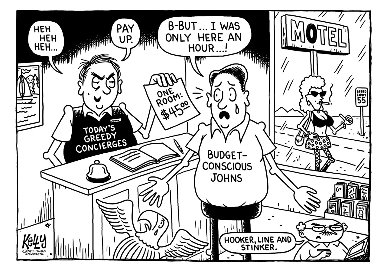 theonion:  Editorial Cartoon | ‘Highway Robbery’  lol cry for me nerd, we sell