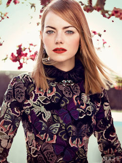  Emma Stone, photographed by Craig McDean for Vogue, May 2014. 