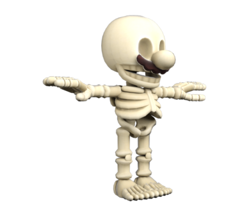henstomper:kaijunoid:The Evolution of Mario’s Skeleton: 2007 to 2017he got more bones! im proud of h