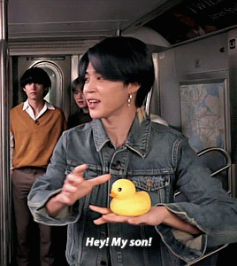 Baby Chick Jimin Protecting His Little Duckling And Failing.