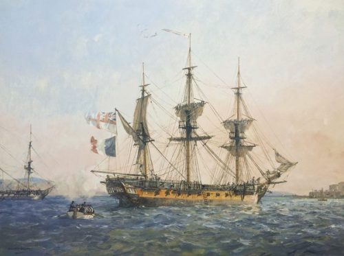 respectablespy:HMS Indefatigable, HMS Surprise, HMS Temeraire, HMS Victory, HMS Euryalus, and HMS Le