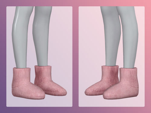 nords-sims: Doux Slipper Boots :Hey guys, How do you like these slippers?I made them for The Sims Re