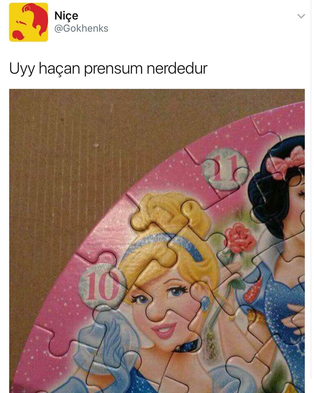 Uyy haçan prensum nerdedur