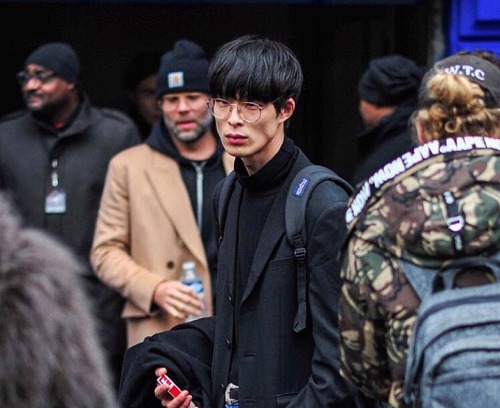 koreanmodel:  Street style: Park Kyung Jin during Men’s Fashion Week Fall 2016 in Paris