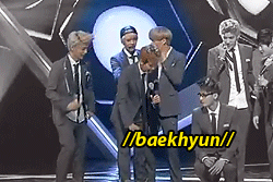 exo-mination:  brat sehun pushes his hyungs to the heaviest position to form the human pyramid. 
