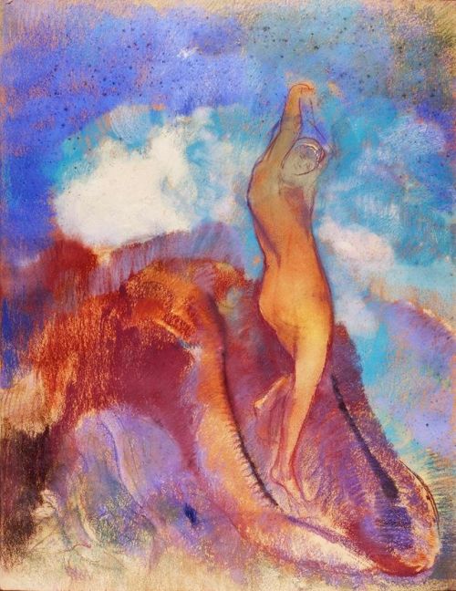 aleyma:Odilon Redon, Birth of Venus, c.1912.