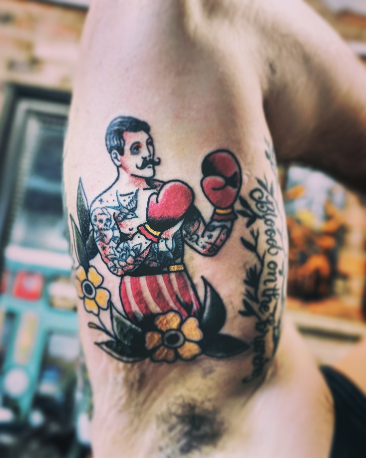 ink-pedia:  “Put Up Your Dukes”   Dead Ahead Tattoo - Nashville, TNsubmitted