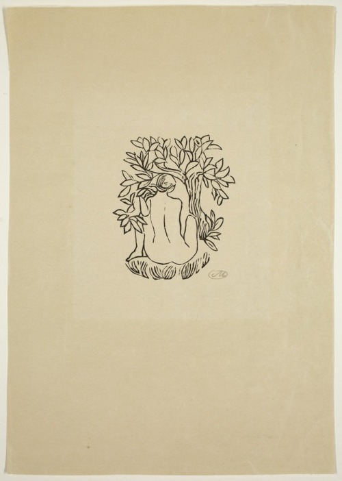 thatsbutterbaby - Aristide Maillol, Young Woman Under a Tree,...