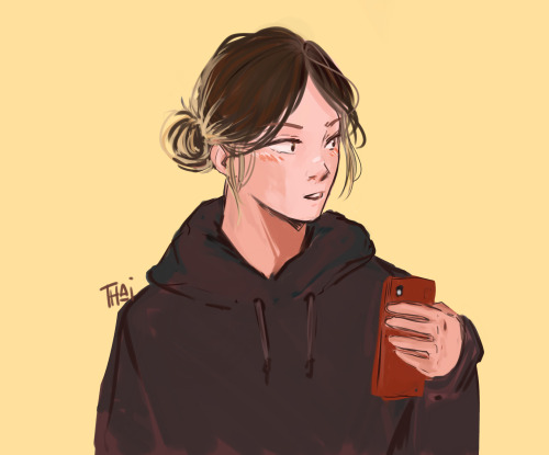 kenma with his hair up has been on my to-draw list forever 