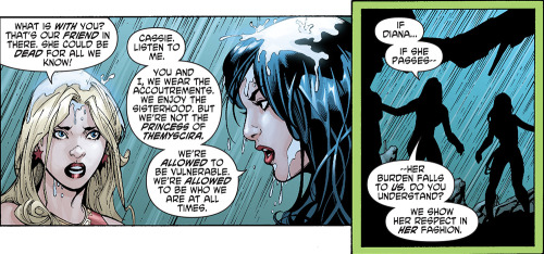 Wonder Woman v3 #27As much as I love this scene, there’s an error. Donna was adopted by Queen Hipplo