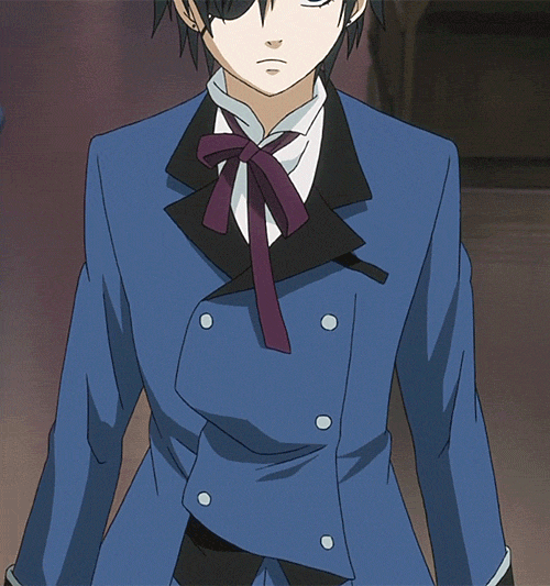  How Ciel gets ready without Sebastian. 