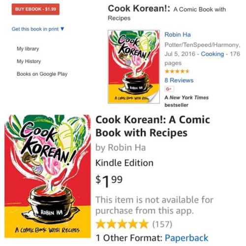 robinha:#CookKorean! A #comicbook with #recipes #ebook goes on sale for $1.99 everywhere books are s