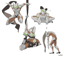 overwatch-fan-art: Genji sketches by freckletzar