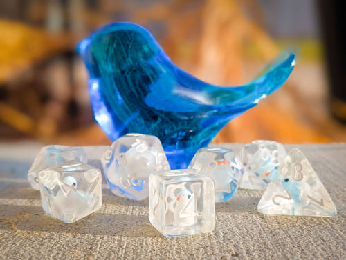 There’s a hint of Spring in the air, and Bluebird dice just make us smile :)