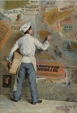 Paul-Charles Chocarne-Moreau (French, 1855-1931). The Baker Boy, oil on canvas, 185,4 x 127 cm.