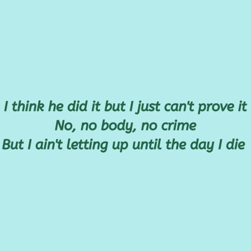 rainb0w-lyrics:No Body No Crime // Taylor Swift