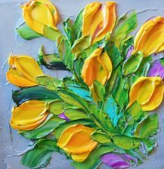 Impasto flower paintings by Jan Ironside (I AM SO JEALOUS OF HER WORK)