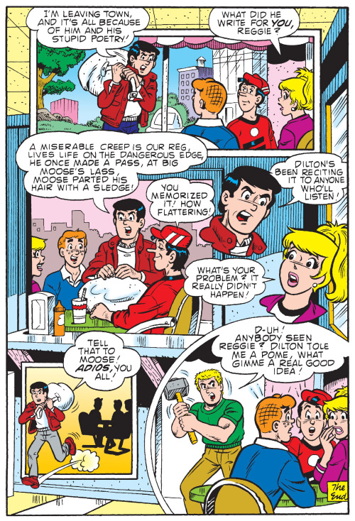 Betty approves of Jughead’s rhymes in From Bad to Verse, Jughead #14 (1989).