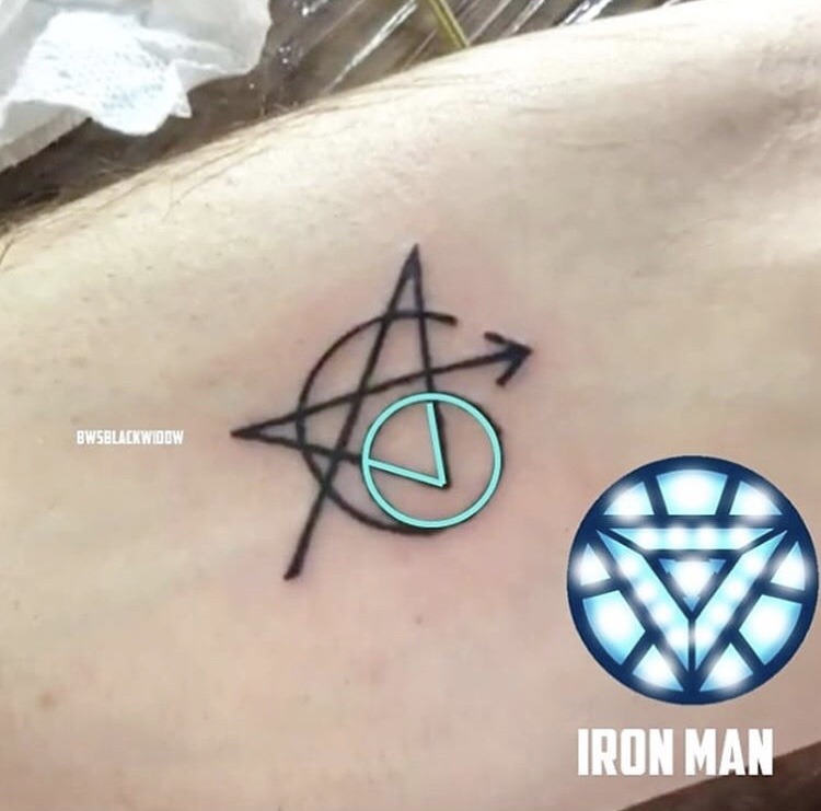Here are unforgettable Iron Man heart tattoo images and ideas