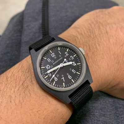 Instagram Repost
36000_bph  Received this today. Marathon GPM. I had high expectations and even those have been blown away. This 34mm fits on my 6.25” wrist perfectly and is remarkably comfortable. Thank you [ #marathonwatch #monsoonalgear #fieldwatch #watch #toolwatch ]