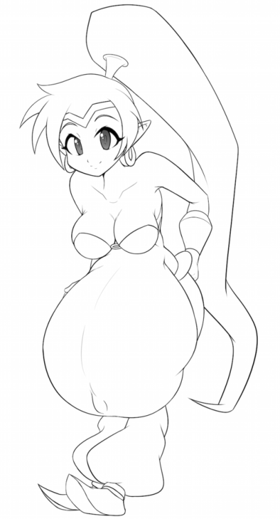 Patreon SketchFor this month’s sketch my anonymous ษ patron requested a big-bellied Shantae!Links: - Patreon - Eka’s Portal - SFW Art - Tip Jar