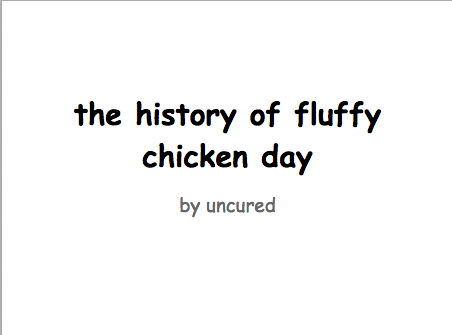 uncured:  its an important day for ALL of us bloggers 