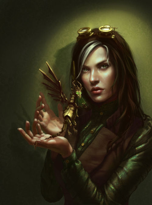 lmlelas:  Steampunk Dragon Trinket by lithriel