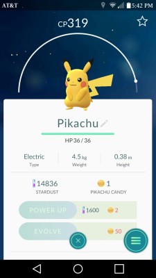 Caught a pikachu!