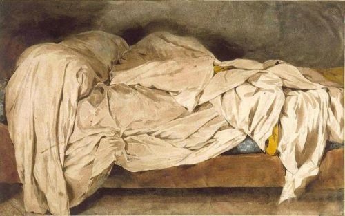 Eugène Delacroix, An Unmade Bed, 1827