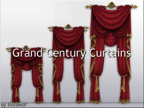 thejim07: Grand Century Curtains  Hi everyone!I made these curtains from those from TS4 Vampires Pac