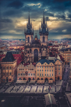 silverliningthe:Above Prague by Kate L.A.