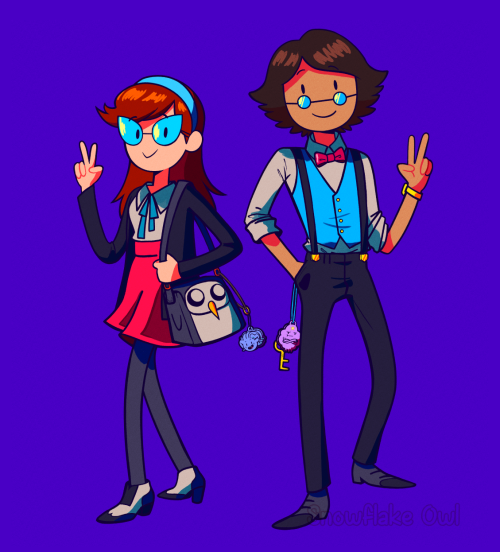 snowflake-owl:I felt like making these! I drawing my favs in stylish outfits.