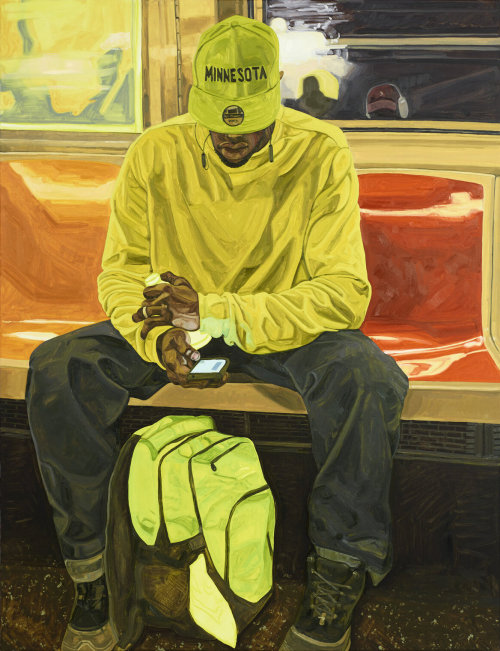oncanvas:  Minnesota, Jordan Casteel, 2020Oil on canvas78 x 60 in. (198.12 x 152.4 cm) 