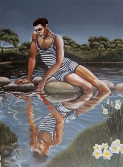 Erika Meriaux | Narcissus | oil on canvas | 36x48”