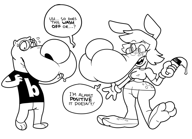 A couple’a big ol’ toon schnozes &lt;3Sammy