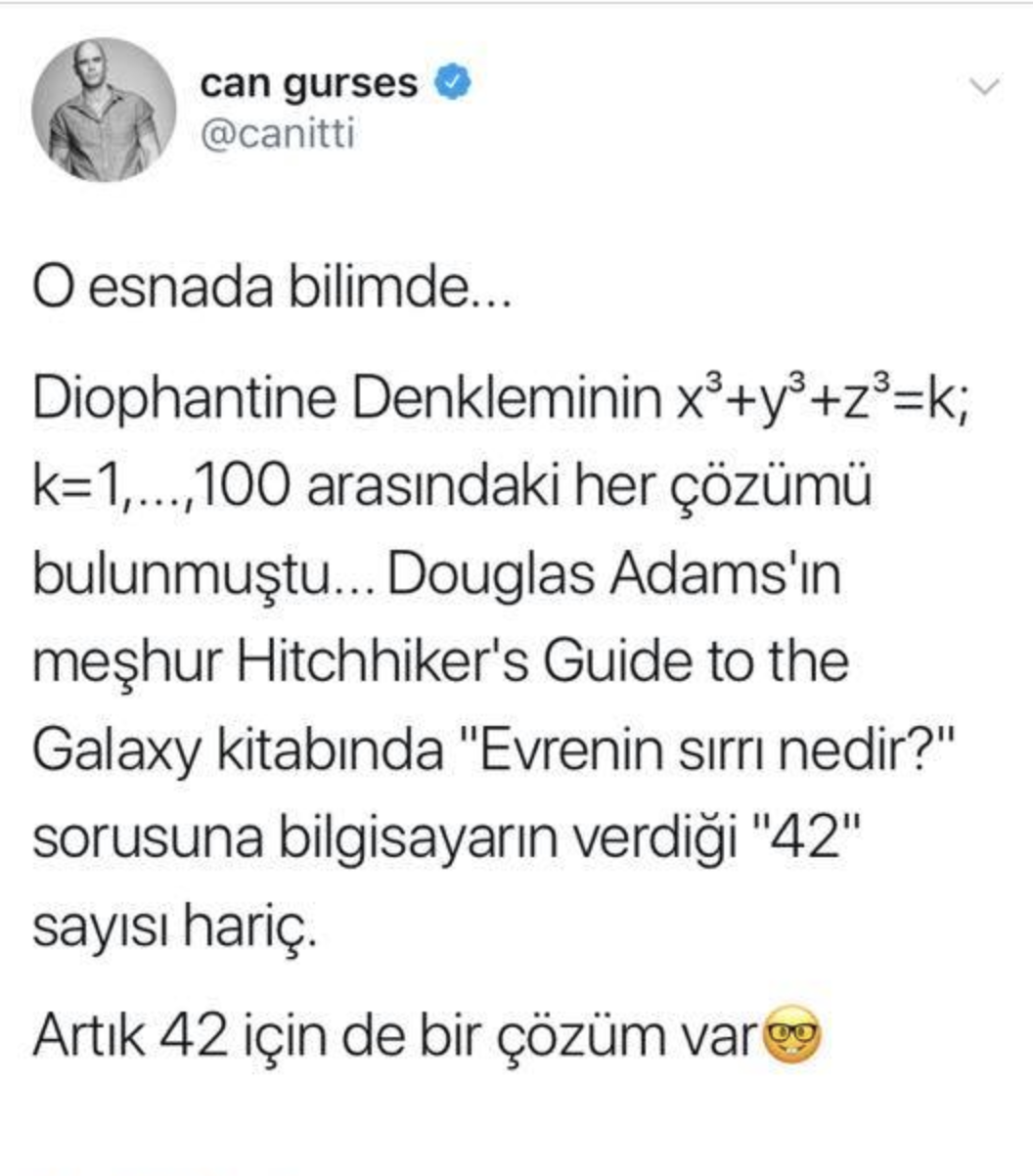 Bu sabah numberphile’de...