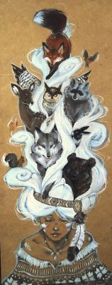 anaturalwitch:  Spirit totem animals would be a sick tattoo idea…. ☪