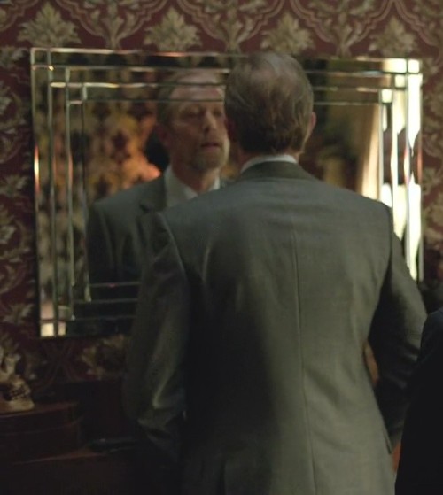 Magnussen relieves himself in Sherlock’s fireplace because he believes he can.