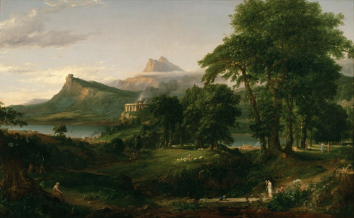 life-imitates-art-far-more: Thomas Cole (1801-1848) The Course of Empire: “The Savage State&rd