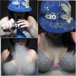 ttopheavy:  Topless bong rips. :) Happy Topless Tuesday!