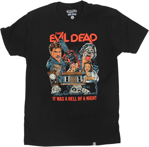 Creepy Company has dropped an Evil Dead collection that includes three T-shirts designed by Heng Len