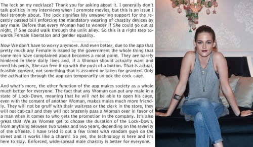 femdomcuriousme: (Kristen Stewart)  The Future is Female. The Future is better.  