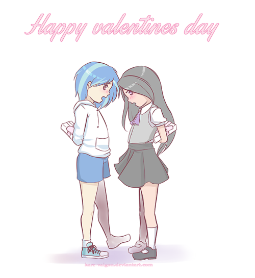 kare-valgon:  happy valentines day! “ i have something for you…) chek out my Deviantart to see me other valentines day drawings. 