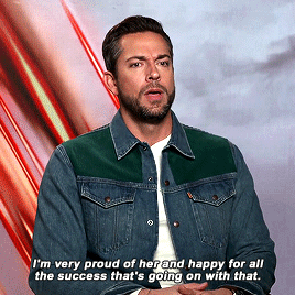 captainmarvels:Zachary Levi on Brie Larson and Captain Marvel. (x)